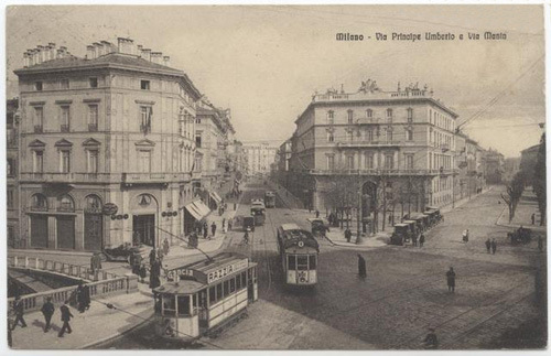 Via Principe Umberto (attuale via Turati) sede della Colonia russa